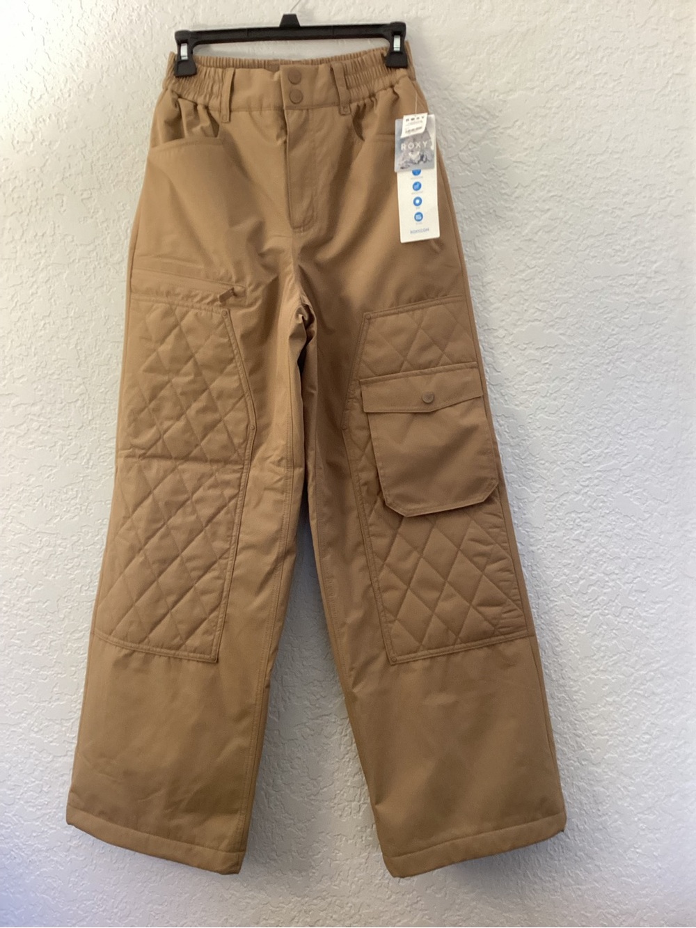 ✨ NWT Roxy Fleece ⛷️⛷️⛷️ Lined Quilted Cargo Ski Pants ⛷️✨